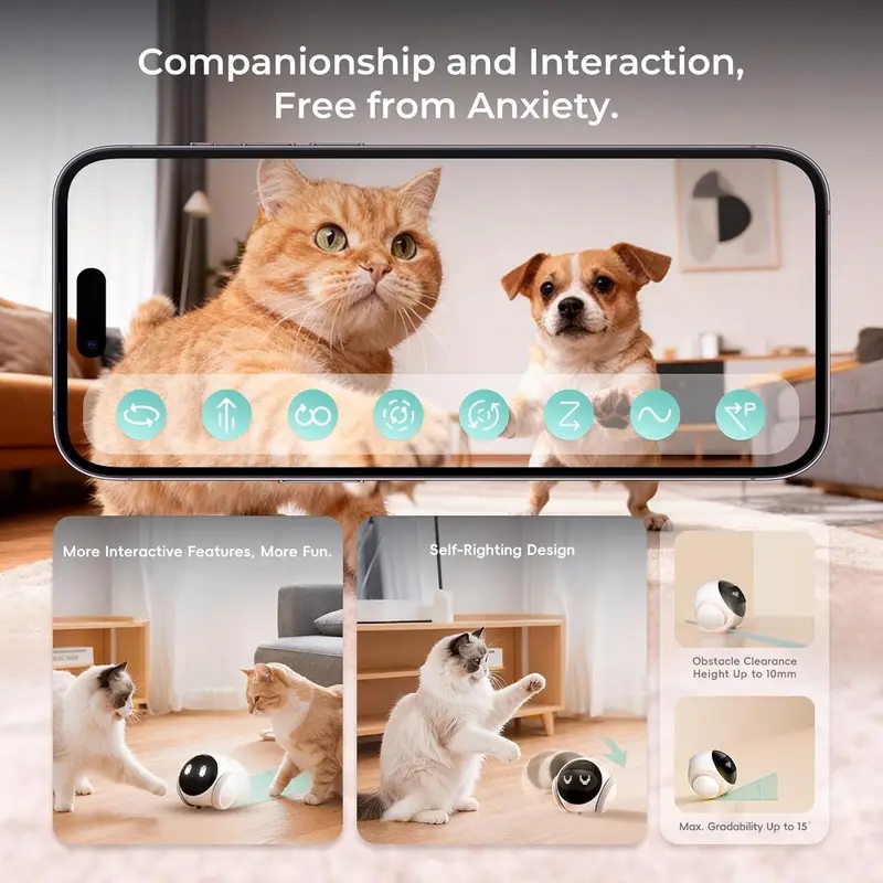 Movable Indoor Pet Robot Camer - Smart Home Video recension och pris