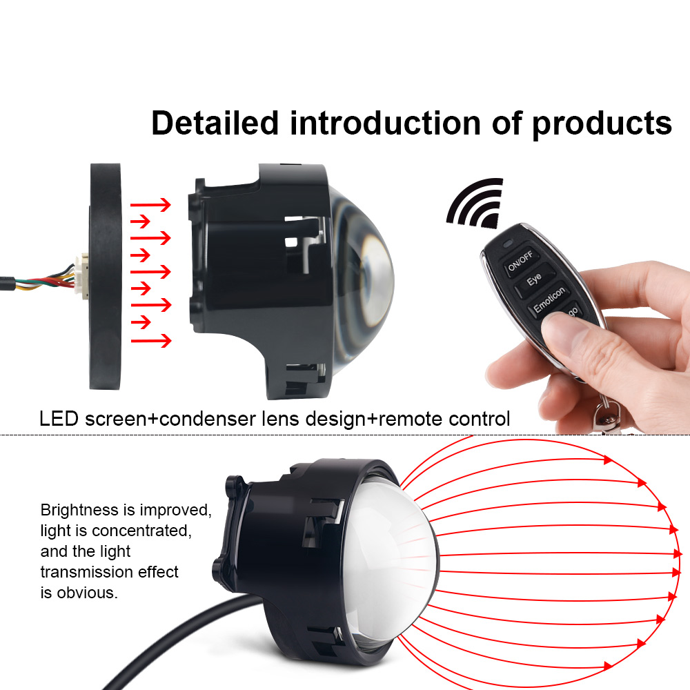 Devil's Eye Car LED Headlight  - Smart Home Logo recension och pris