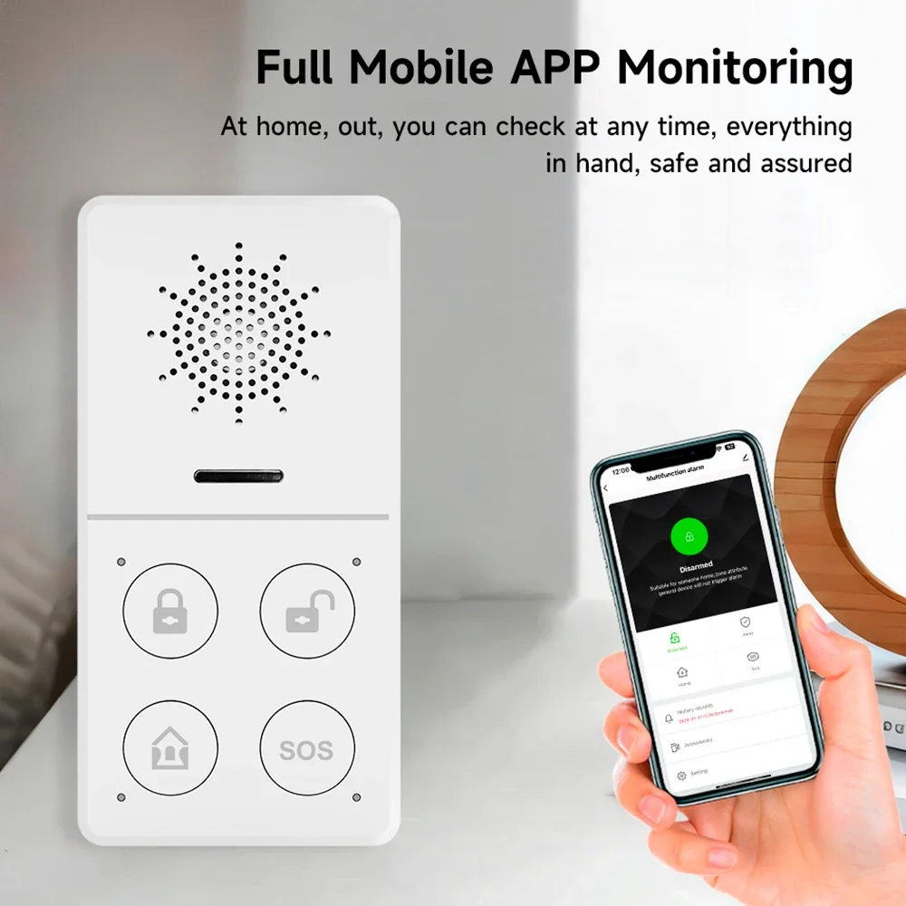 Tuya Wifi Smart Alarm System 4 - Smart Home Ecosystems recension och pris
