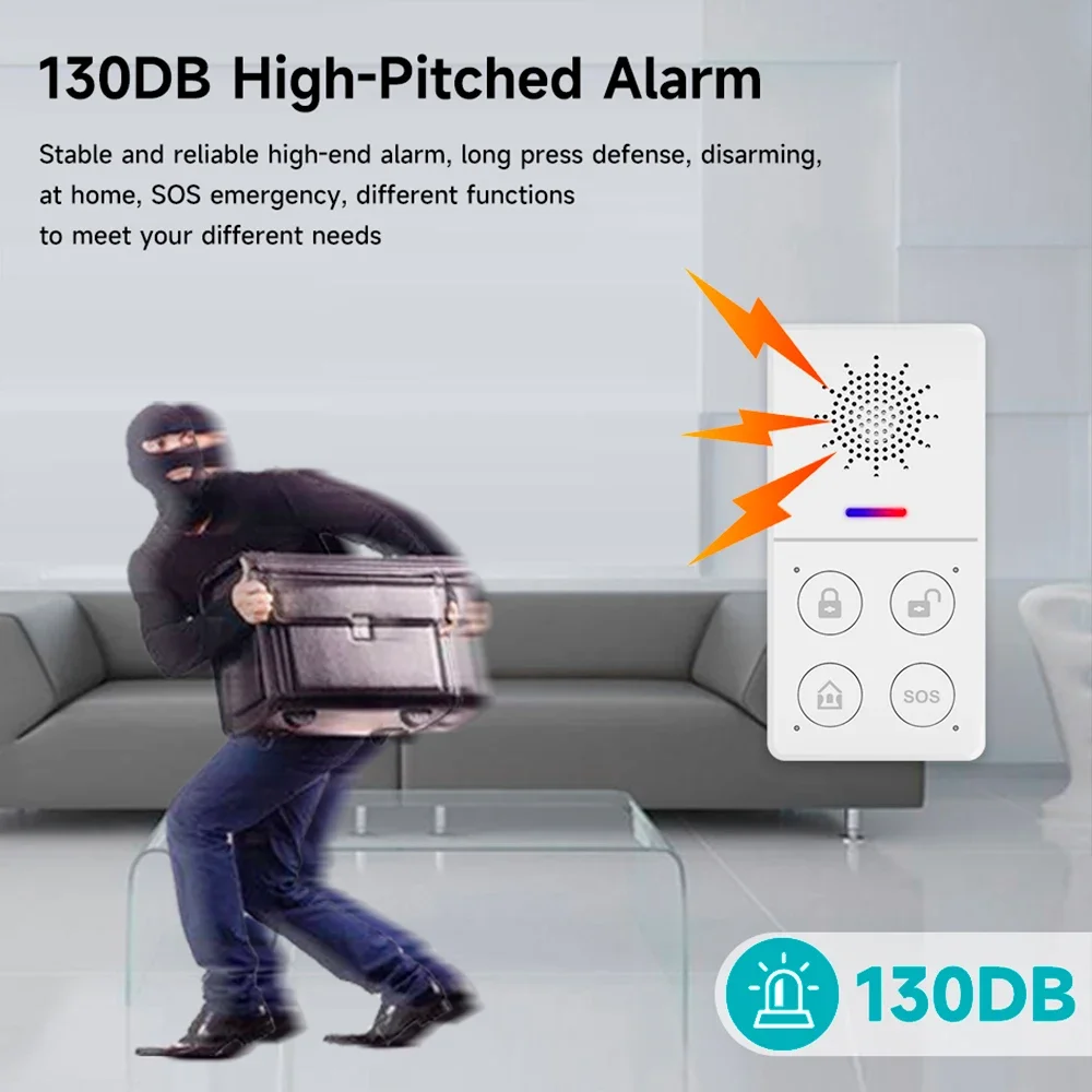 Tuya Wifi Smart Alarm System 4 - Smart Home Ecosystems recension och pris
