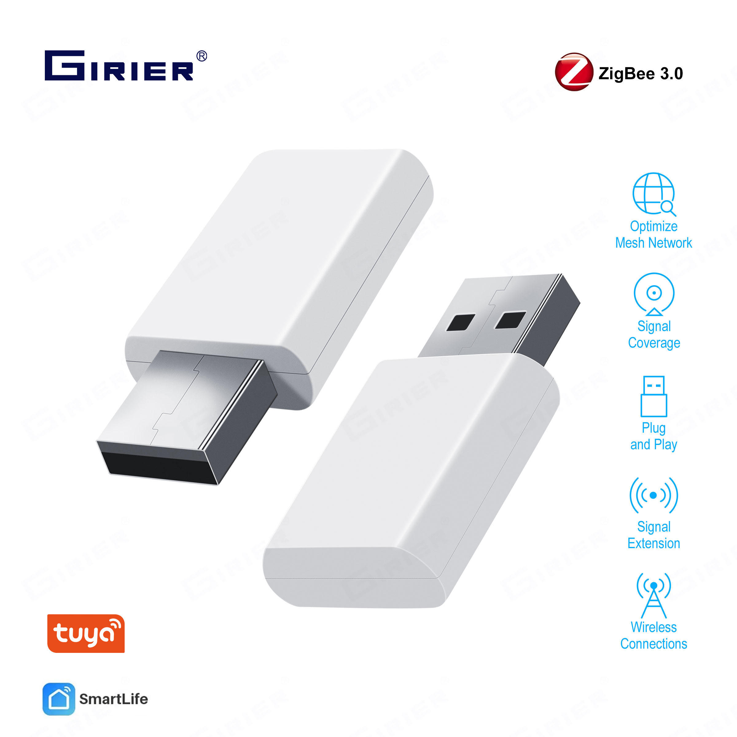 GIRIER ZigBee Repeater Amplifi - Smart Home Hub Device recension och pris