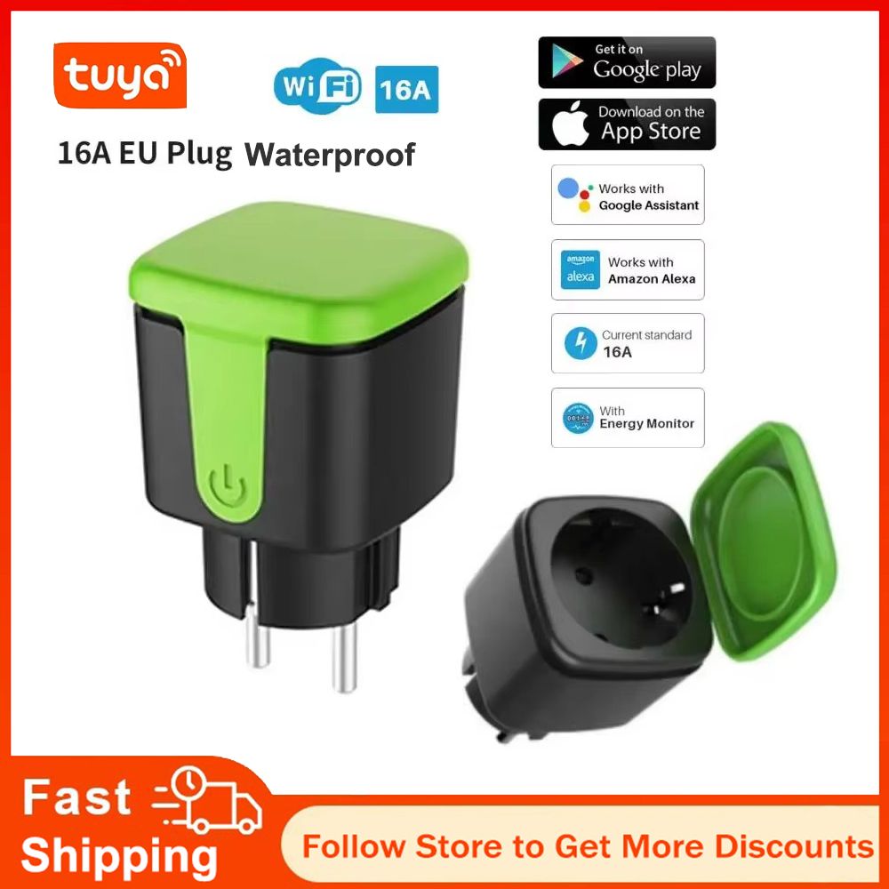 Tuya EU 16A WiFi Smart Waterpr - Smart Home Wiz recension och pris
