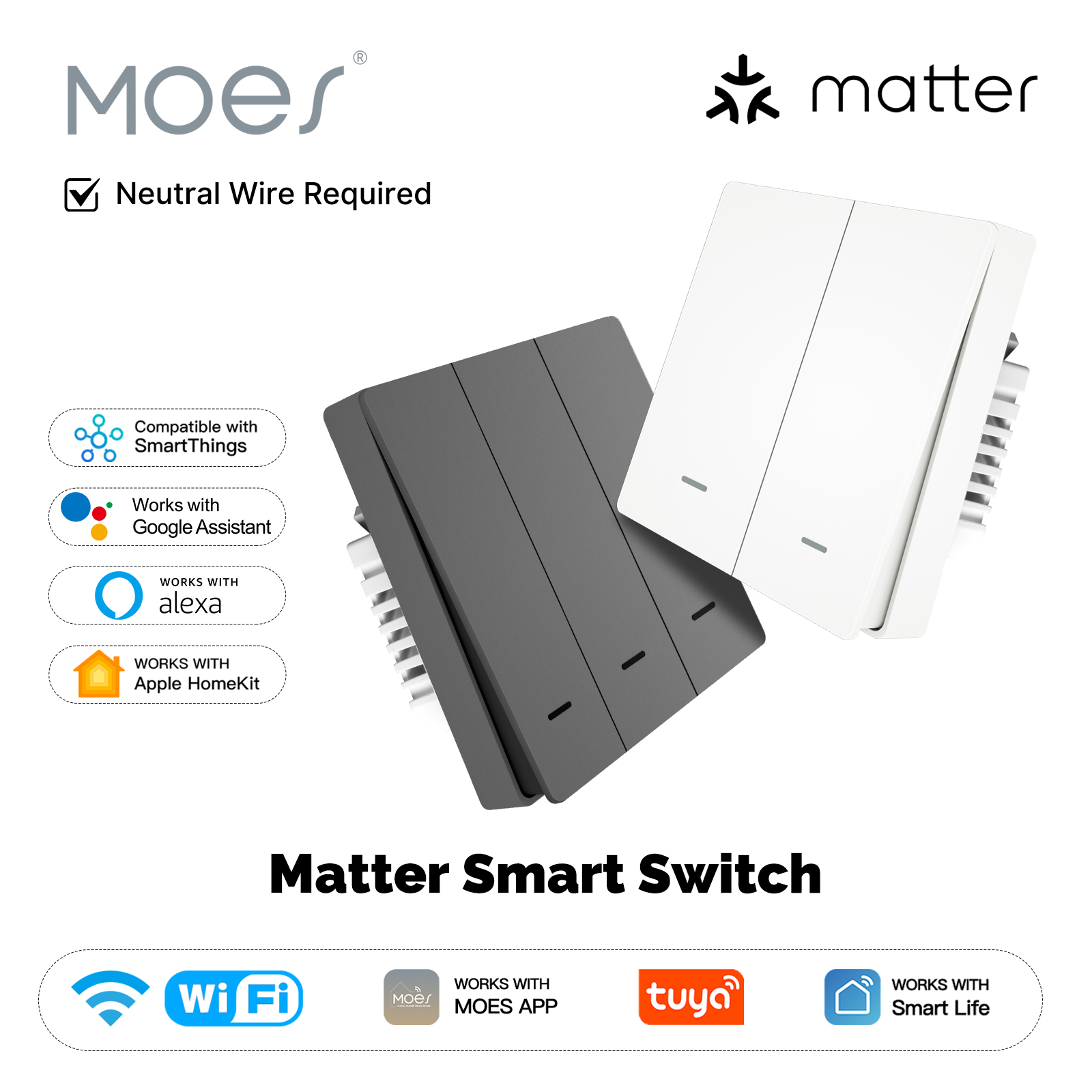 MOES Matter Tuya WiFi Smart Li - Smart Home Wiz recension och pris