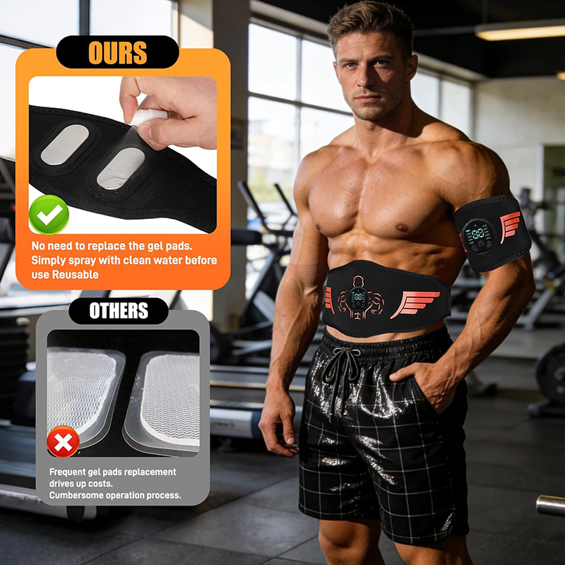 USB Recharge EMS Muscle Toner  - Smart Home Gym recension och pris